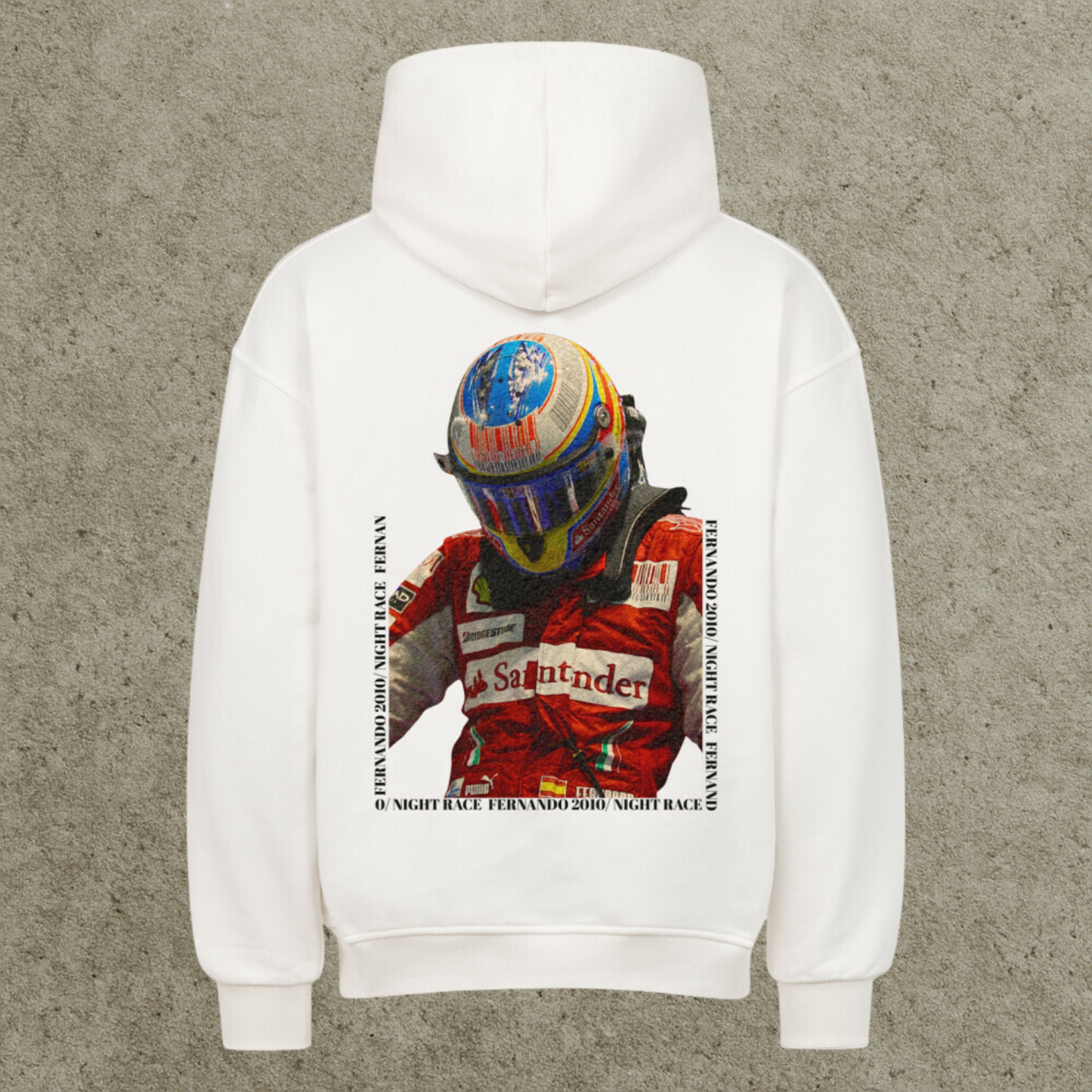 Premium Oversized Hoodie (White)- | FERNANDO 10