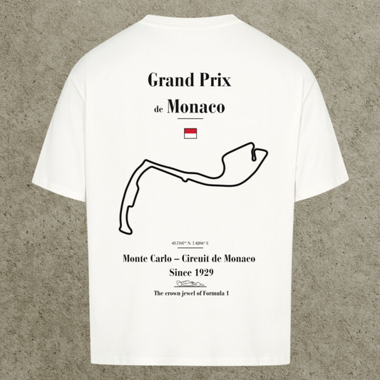 Premium Oversized Tee (White) | Monaco