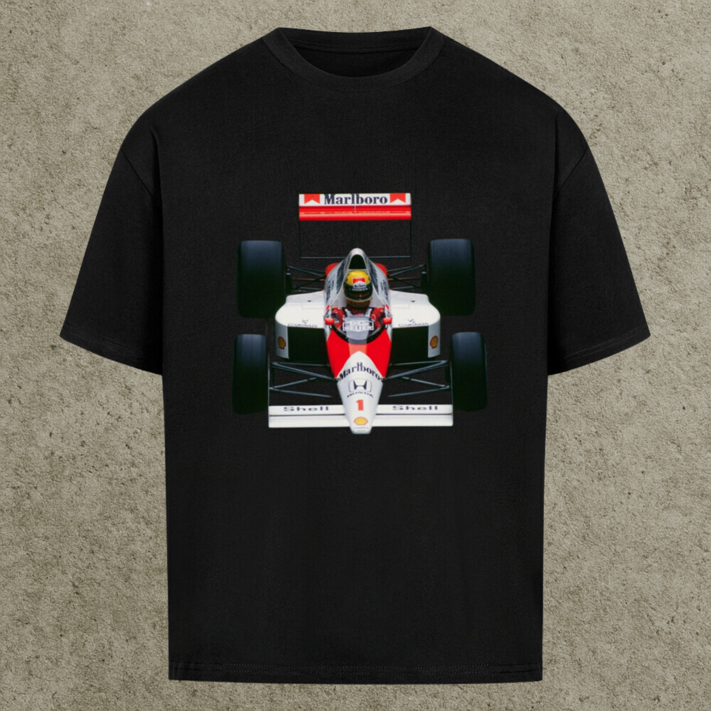 Front Premium Oversized Tee | Marlboro McLaren Legacy