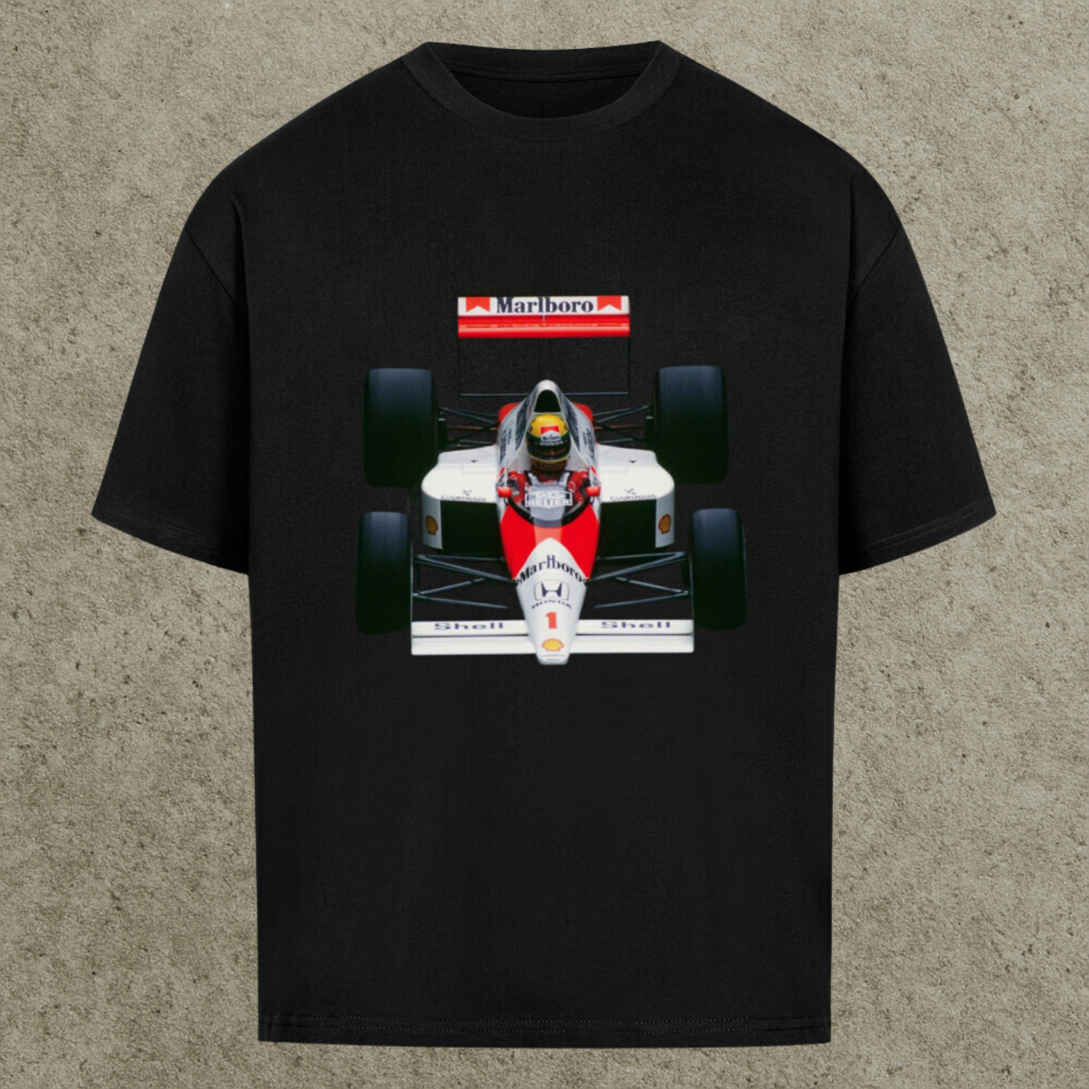Front Premium Oversized Tee | Marlboro McLaren Legacy